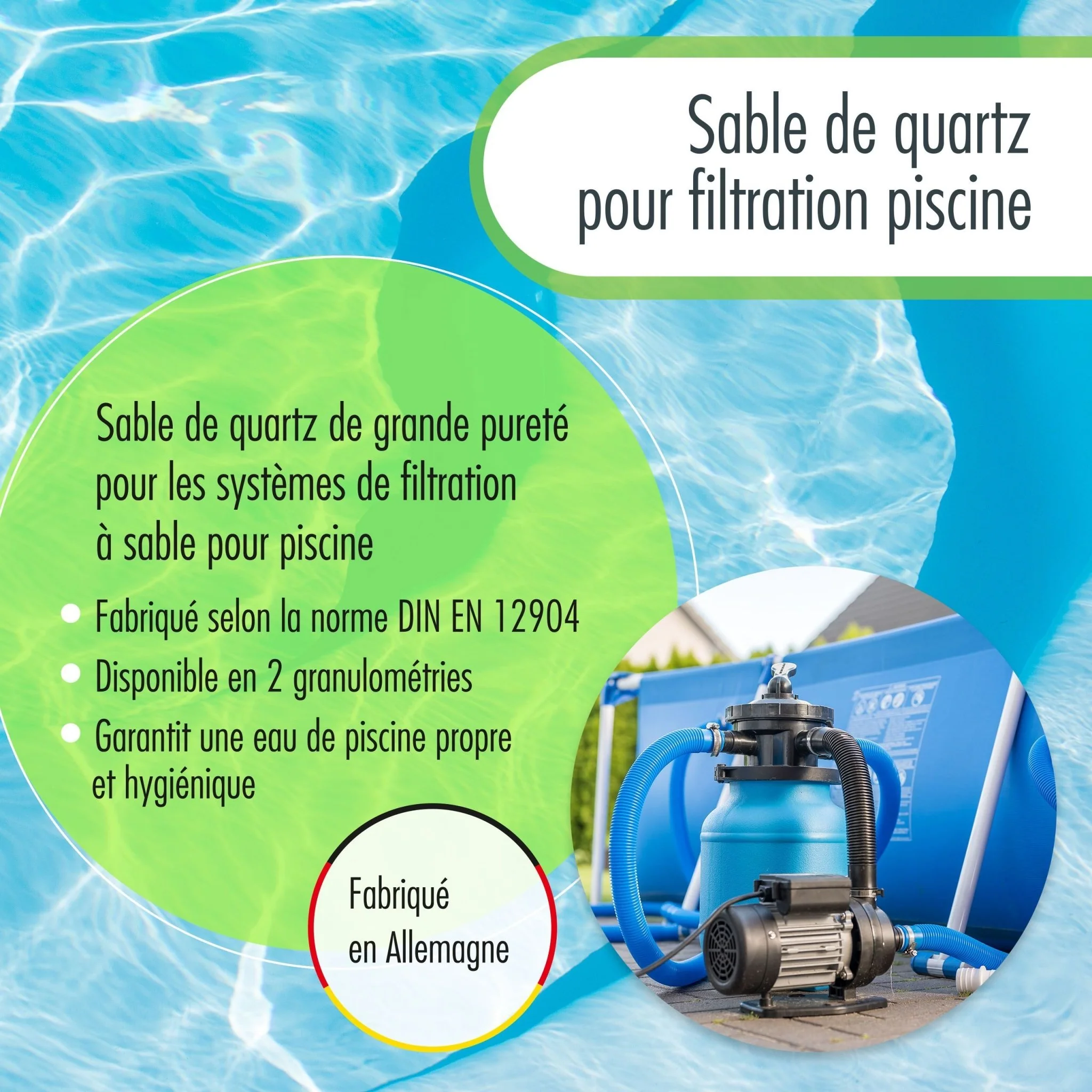 25 kg Premium Quarzsand Filtersand 0,71 - 1,25 mm - Image 5